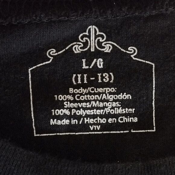 Y2K 00s Black Red Toil And Trouble Tattoo Mesh Long Sleeve Tshirt Large - Picture 14 of 16